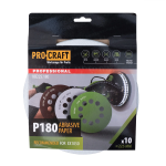 Круг шліфувальний самозачепний Procraft KB225.180 UNIVERSAL 10 отв, 10 шт (KB22518) – Фото №1