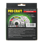 Алмазна шліфувальна чаша Procraft WR125 Ø125х22.23мм (WR1250) – Фото №5