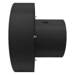 Корпус круглый для вытяжки скрытого монтажа PTX 100 мм черного цвета  (PTX_048) – Фото №3