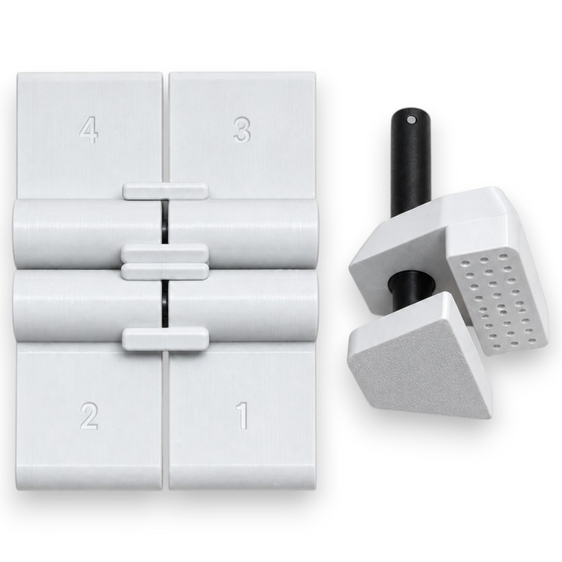 Держатель люка скрытого монтажа PTX с петлями и системой Click-Lock (PTX_071)