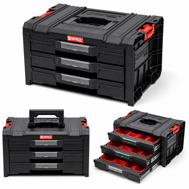 Ящик для инструмента QBRICK SYSTEM PRO DRAWER 3 TOOLBOX 2,0 EXPERT (SKRQPROD3E2CZAPG003)