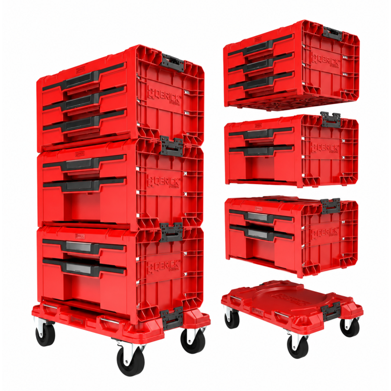 Набор ящиков для инструментов Qbrick System PRO Drawer Workshop Set 3 2.0 RED (Z258353PG003)