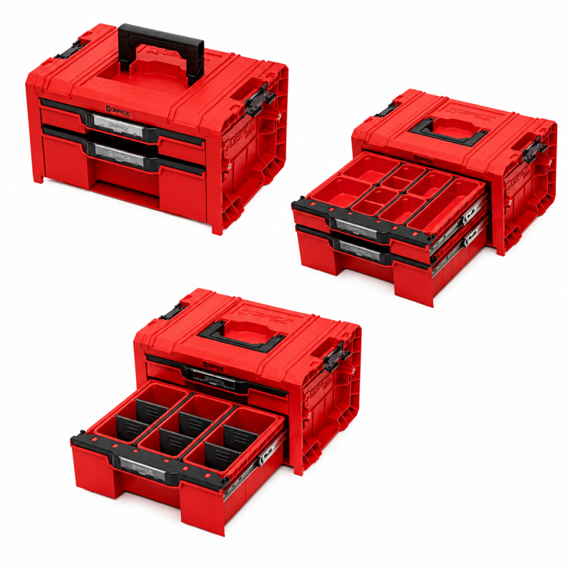 Набор ящиков для инструментов Qbrick System PRO Drawer Workshop Set 3 2.0 RED (Z258353PG003)