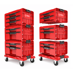 Набір ящиків для інструментів Qbrick System PRO Drawer Workshop Set 3 2.0 RED (5901238258353) – Фото №1