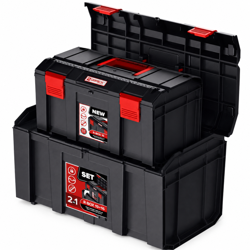 Ящик для инструмента Qbrick REGULAR R-BOX SET 2в1 (Z253990PG003)