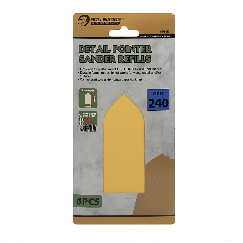 Абразив #240 Rollingdog для терочки Detail Pointer, 6 шт (90183)