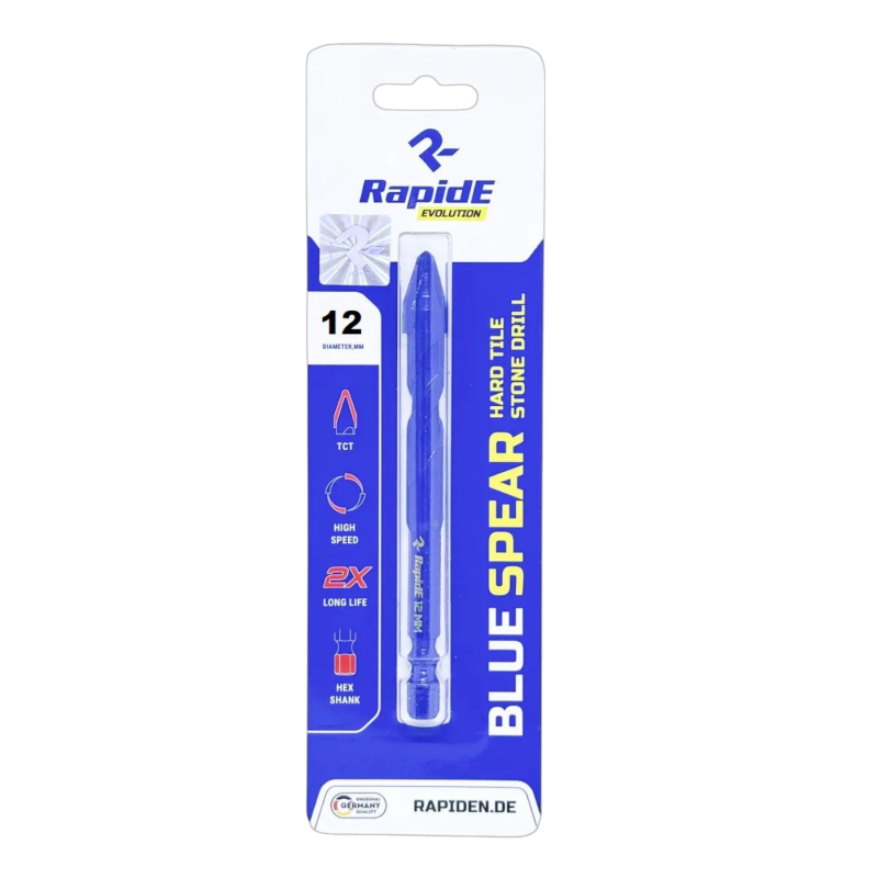 Свердло RapidE BLUE SPEAR 12mm для екстра твердого керамограніту та мармуру (НФ-00003148)