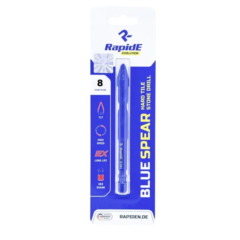 Сверло  RapidE BLUE SPEAR 8mm для экстра твердого керамогранита и мрамора (НФ-00003146)