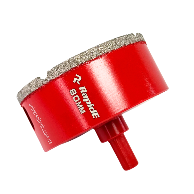 Коронка алмазна RapidE Red Point EVO Ø 80 мм під дриль (НФ-00001863)