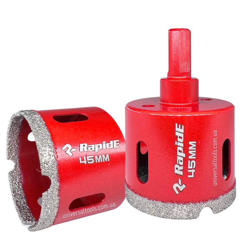 Коронка алмазна RapidE Red Point EVO Ø 45 мм під дриль (НФ-00001856)