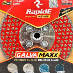 Алмазний диск RapidE GALVAMAXX 125 мм R9777 для різу та шліфування з алюмінієвим фланцем М14 (НФ-00002781) – Фото №1