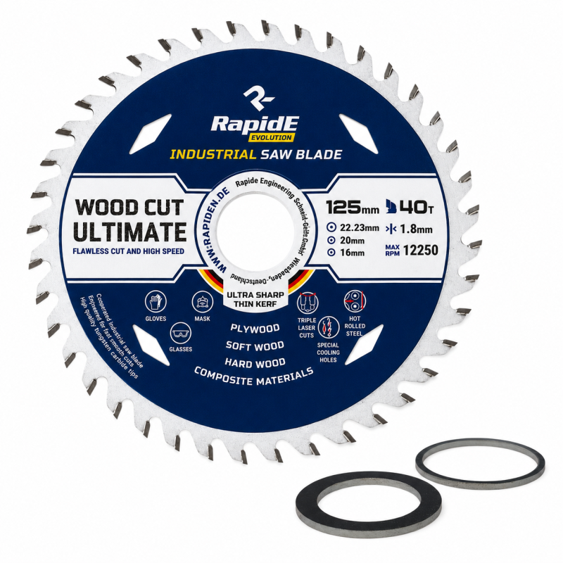 Пильный диск INDUSTRIAL TCT SAW 125*22.23*40T (НФ-00001003)