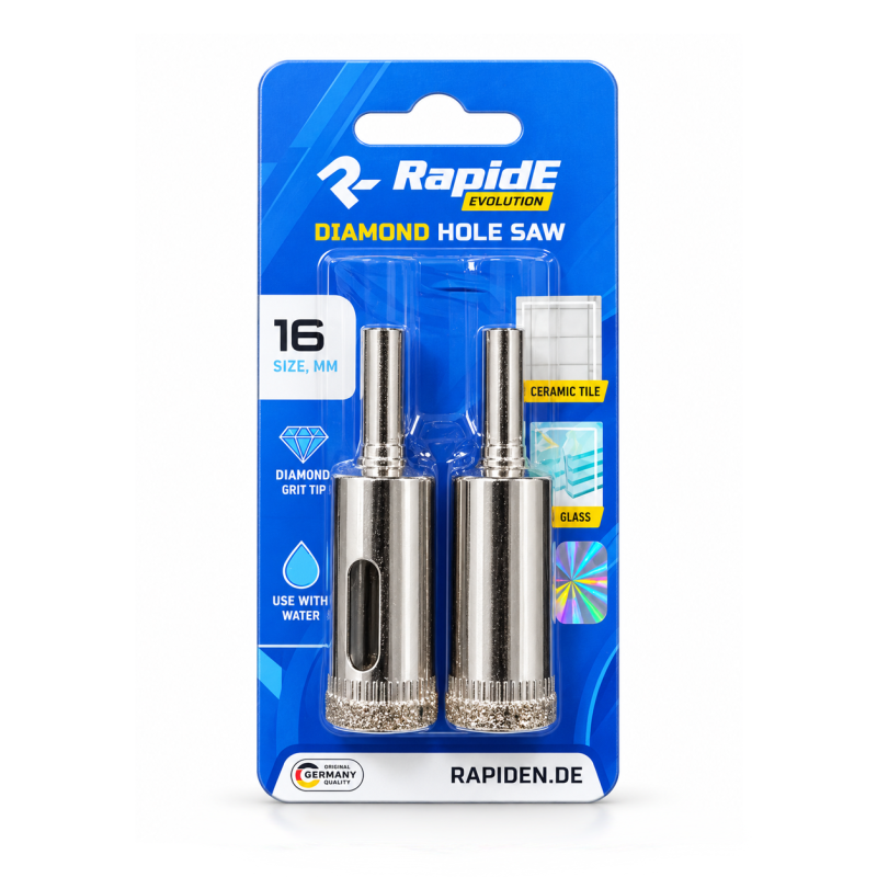 Алмазна коронка RapidE TILE/GLASS 16мм (НФ-00001522)