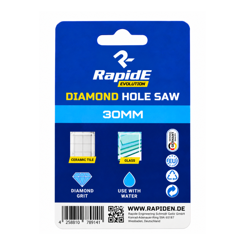 Алмазна коронка RapidE TILE/GLASS 30мм (НФ-00001529)