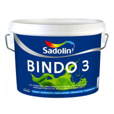 Глубокоматовая латексная краска для стен и потолка, белая, база Sadolin Bindo 3 BW, 2.5 л (5078159)