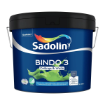 Глубокоматовая латексная краска для стен и потолка Sadolin Bindo 3, белая, BW, 9 л (5845858-9) – Фото №1