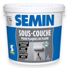 Пігментований ґрунт Semin SOUS COUCHE під фарбування та шпалери, 25 кг (99195)