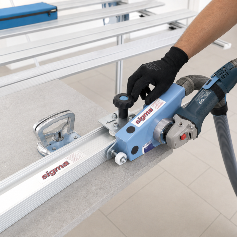 Каретка для болгарки Sigma KERA-FLEX EXT для різання крупноформатної плитки (38F12D)