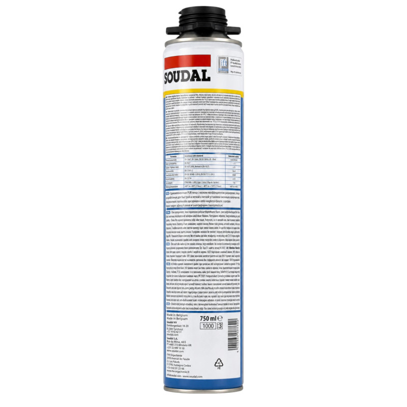 Пена монтажная SOUDAL PROF FLEXIFOAM 750 мл (00-00012697)