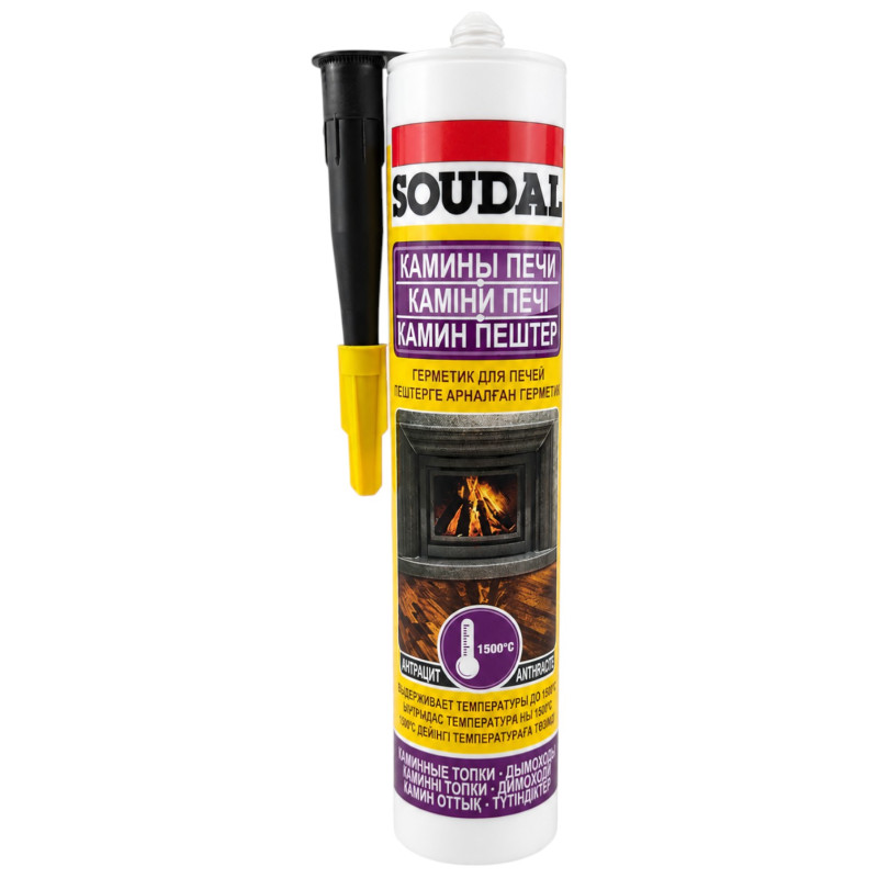 Герметик SOUDAL CALOFER для камінів і печей 280 мл (00-00012755)