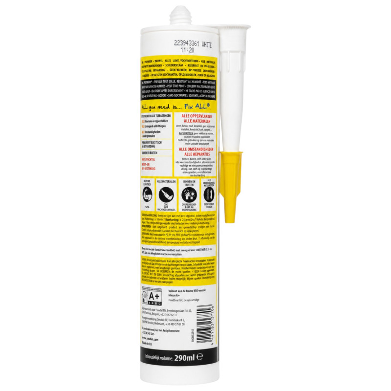 Клей-герметик SOUDAL FIX ALL TURBO 290 мл (00-00012783)