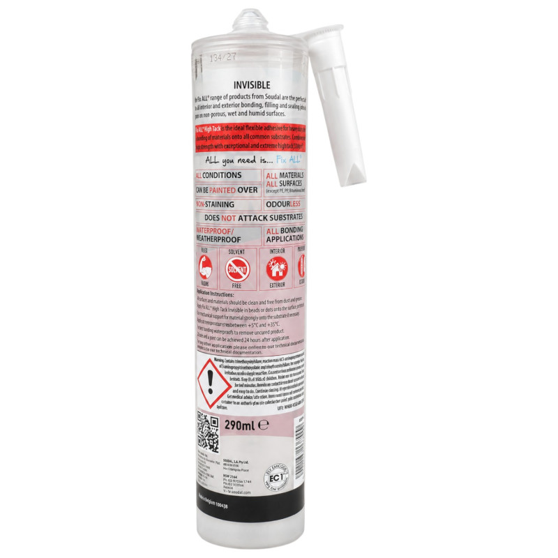 Клей-герметик SOUDAL  Fix ALL STRONG прозорий 290 мл (00-00017148)