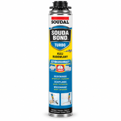 Монтажная пена-клей SOUDAL SOUDABOND EASY TURBO 750 мл (000010000000802EXA)