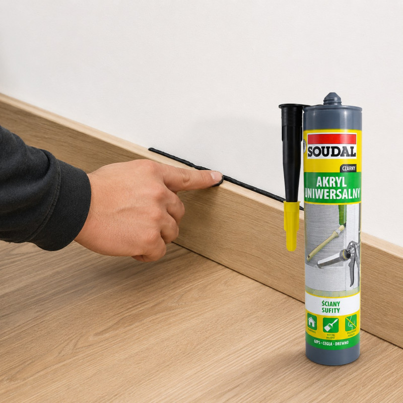 Герметик акриловый SOUDAL черный 280 мл (00-00012742)