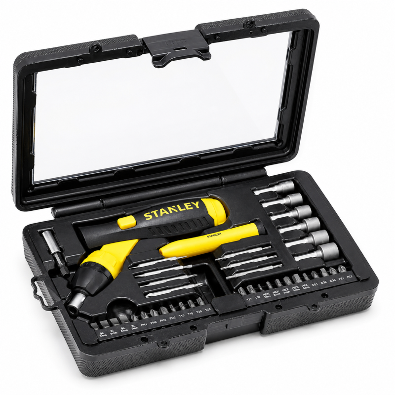 Набор отвёрток Stanley Pistol Grip Ratchet 40 предметов (0-63-038)