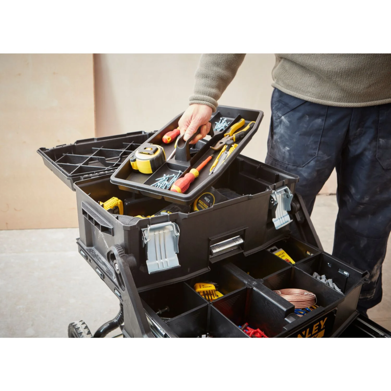 Ящик для інструментів на колесах FatMax Mobile Work Station Cantilever 549x733x413 мм STANLEY (1-94-210 )