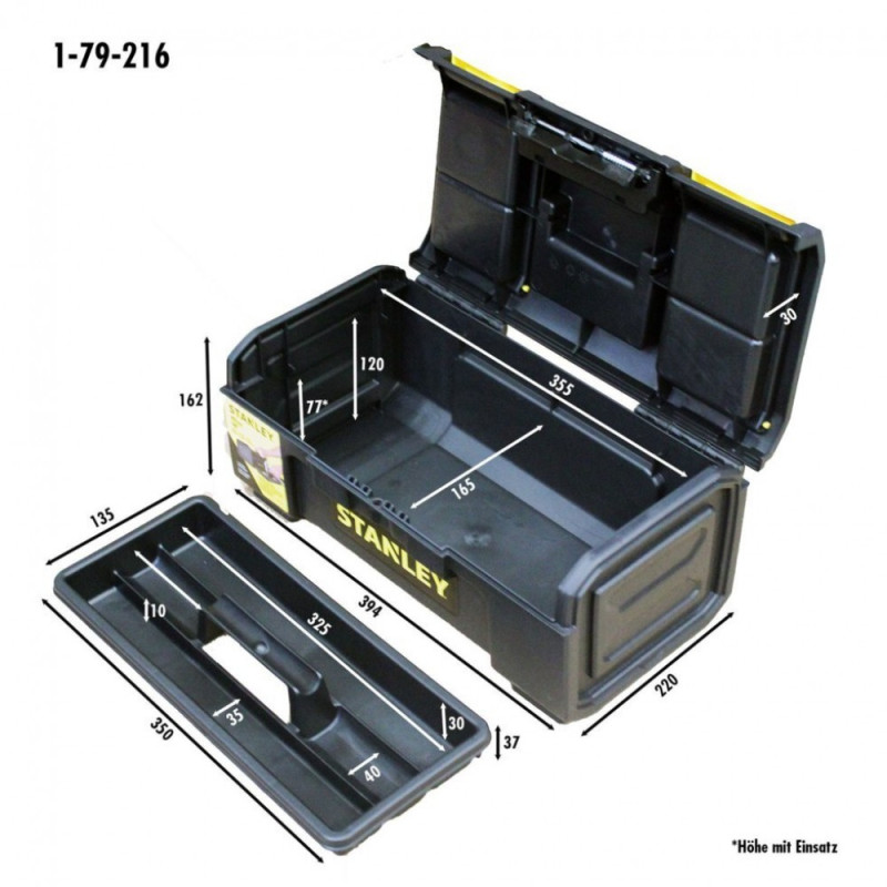 Ящик для инструмента Basic Toolbox 394x220x162 мм STANLEY (1-79-216)