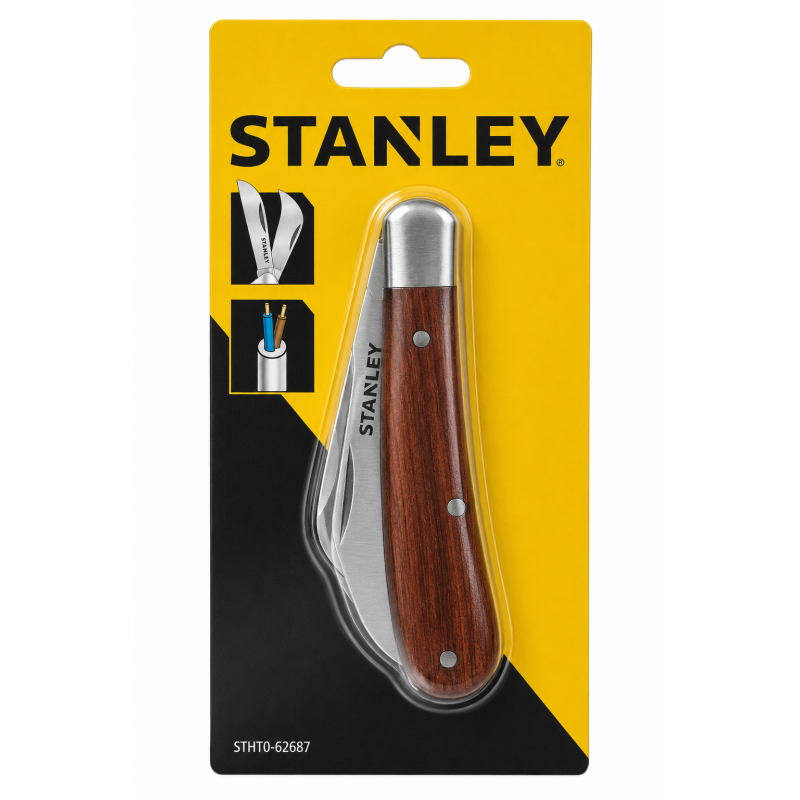 Нож для электрика STANLEY с двумя лезвиями 70 мм (STHT0-62687)