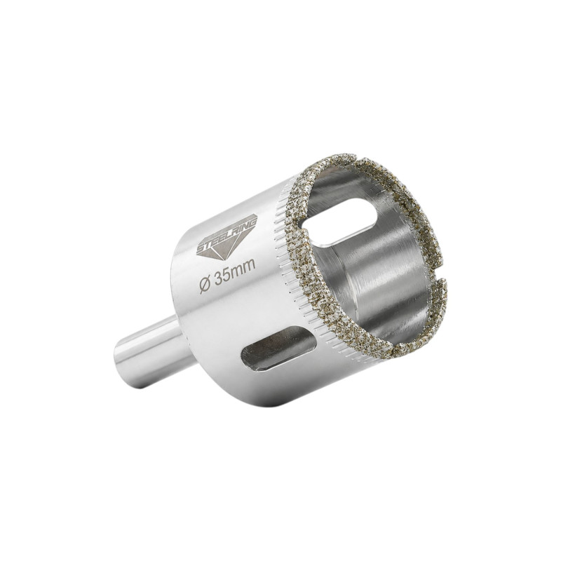 Алмазная гальваническая коронка Steelring D35 под дрель (ETS35)