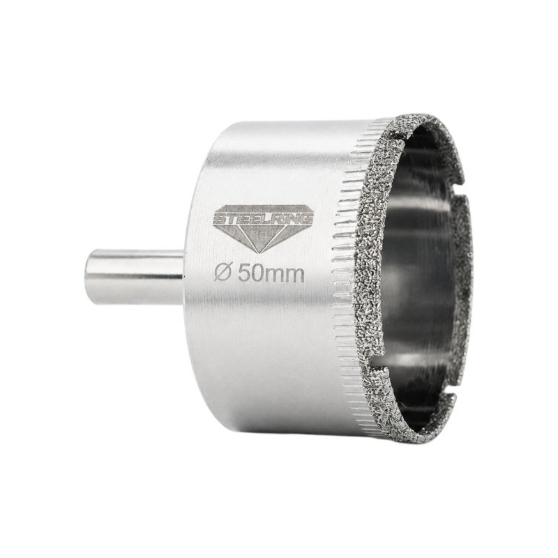 Алмазная гальваническая коронка Steelring D50 под дрель (ETS50)