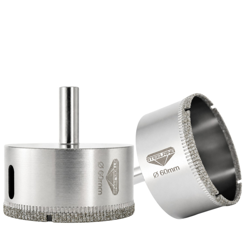 Алмазна гальванічна коронка Steelring D60 під дриль (ETS60)
