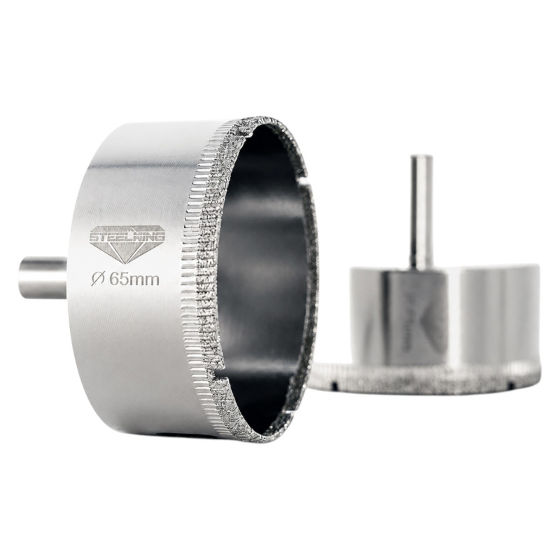 Алмазна гальванічна коронка Steelring D65 під дриль (ETS65)