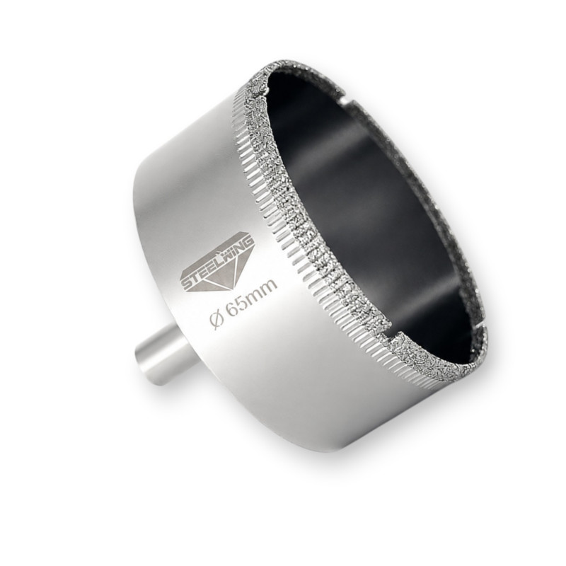 Алмазная гальваническая коронка Steelring D65 под дрель (STS65)