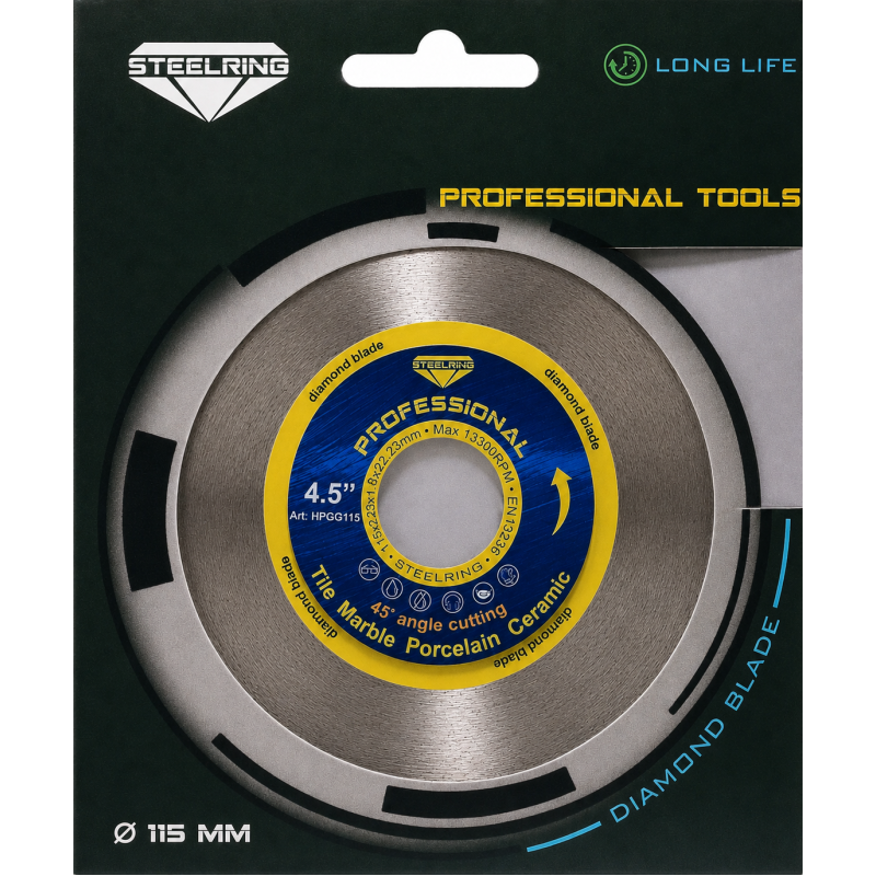 Диск алмазный шлифовальный STEELRING Professional 115×1.8мм (HPGG115F)