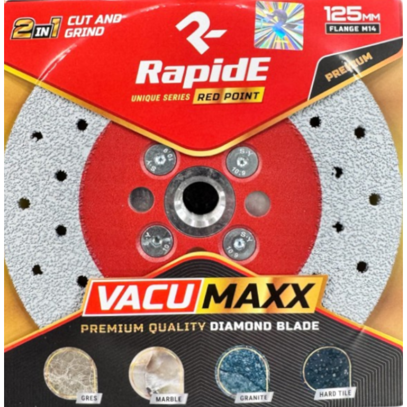 Диск алмазный RapidE VACUMAXX 125 мм для резки и шлифования с фланцем М14 (НФ-00002780