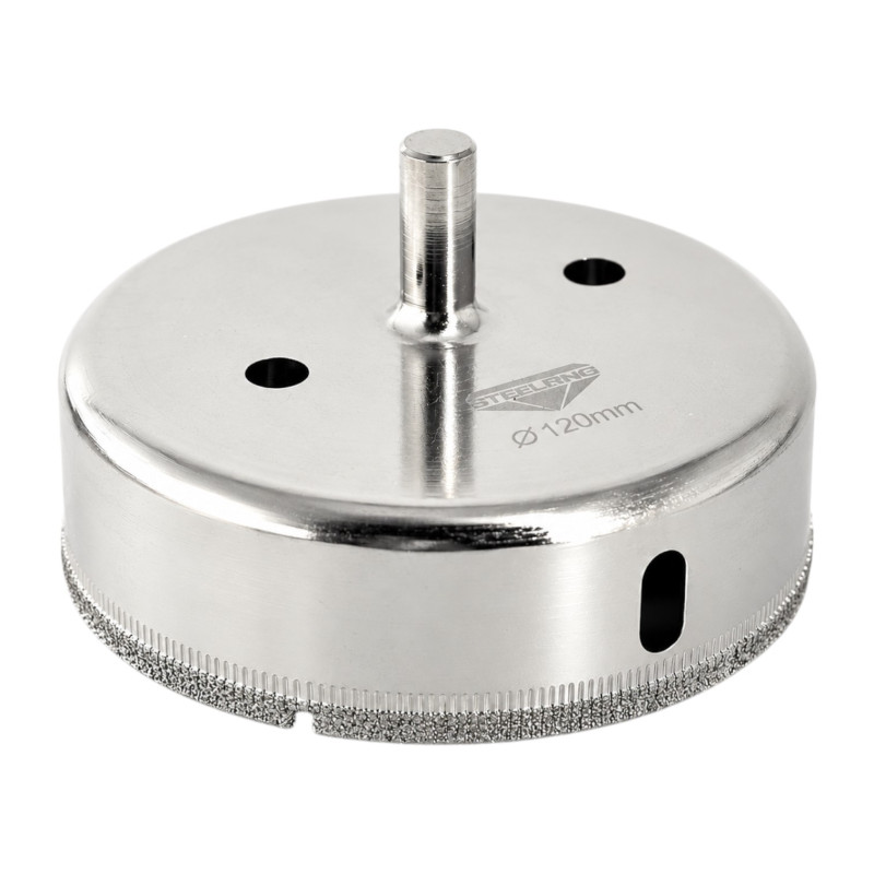 Алмазна гальванічна коронка Steelring D120 під дриль (STS120)