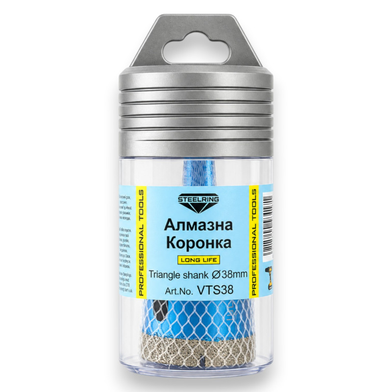 Коронка алмазная под дрель Steelring D38 (VTS38)