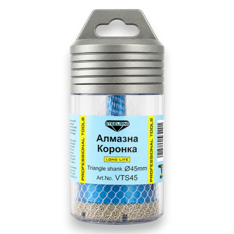 Коронка алмазная под дрель Steelring D45 (VTS45)