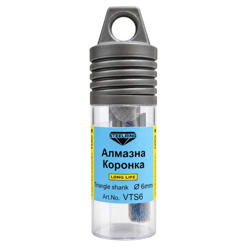 Коронка алмазная под дрель Steelring 6 мм (VTS6)