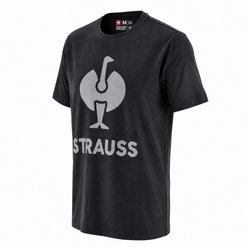 Футболка STRAUSS e.s.Concrete черная, размер M (2148041)
