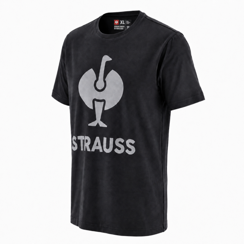 Футболка STRAUSS e.s.Concrete черная, размер XL (2148045)