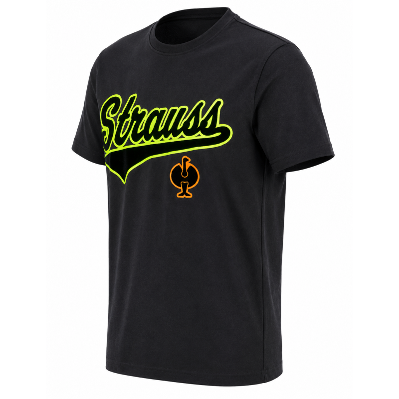 Футболка STRAUSS чёрная, размер L (2159543)