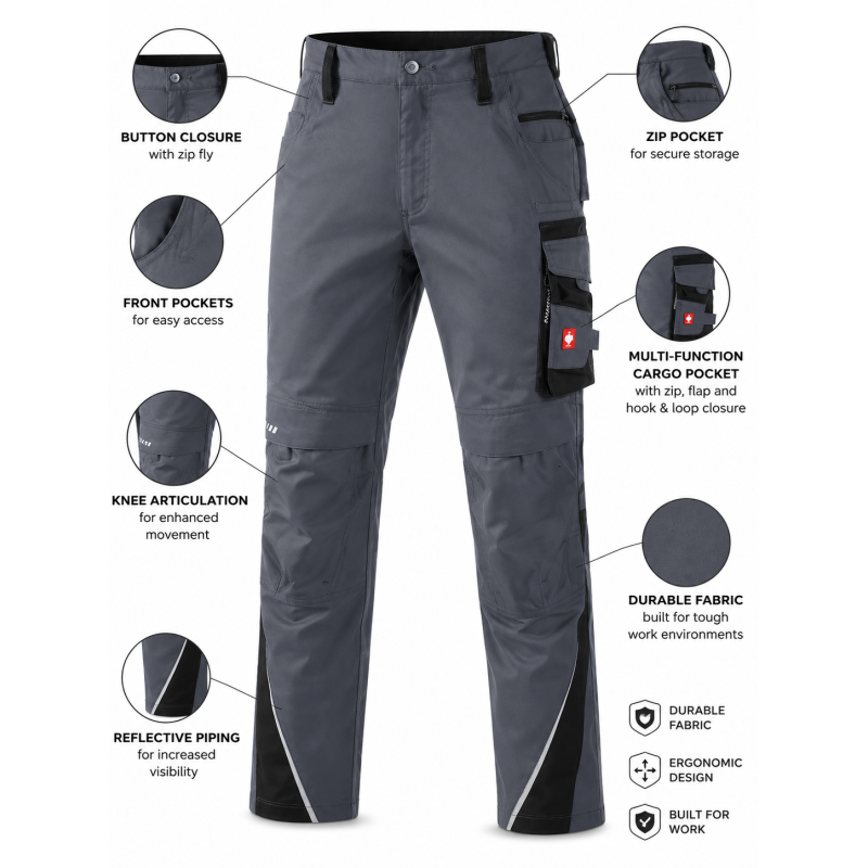 Рабочие брюки Strauss с усилением CORDURA®, р.52 (6512152)