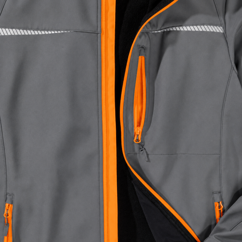 Куртка STRAUSS Softshell jacket e.s.motion 2020 сіра, р.M (6596250)