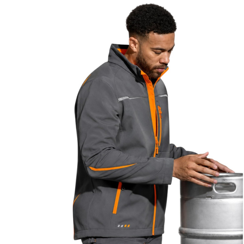 Куртка STRAUSS Softshell jacket e.s.motion 2020 сіра, р.XL (6596258)