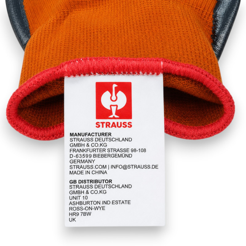 Рукавиці захисні STRAUSS з латексним покриттям, розмір L/9 (7613519)